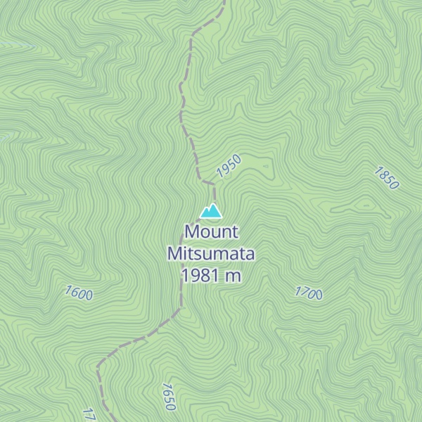 Map of Mount Mitsumata