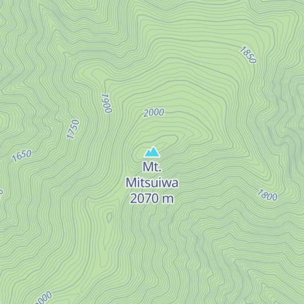 Map of Mt. Mitsuiwa
