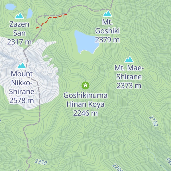 Map of Goshikinuma Hinan Koya