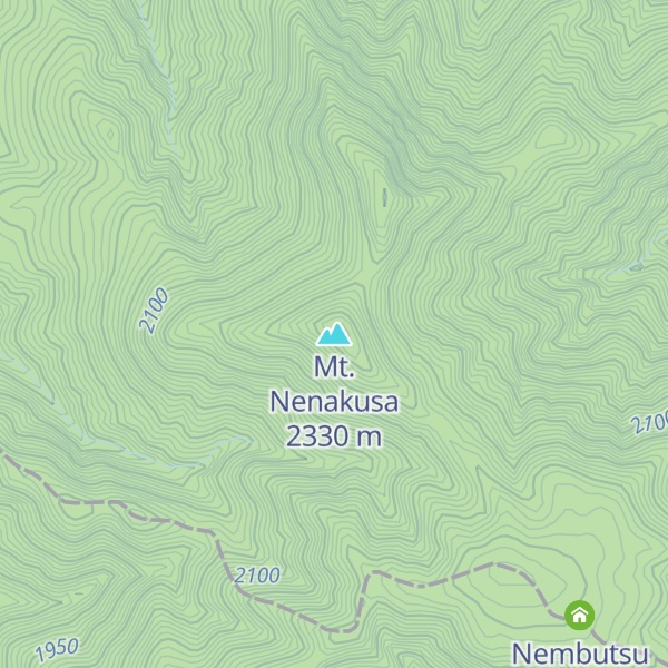 Map of Mt. Nenakusa