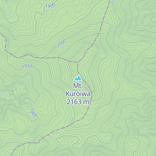 Map of Mt. Kuroiwa