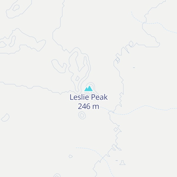 Map of Leslie Peak