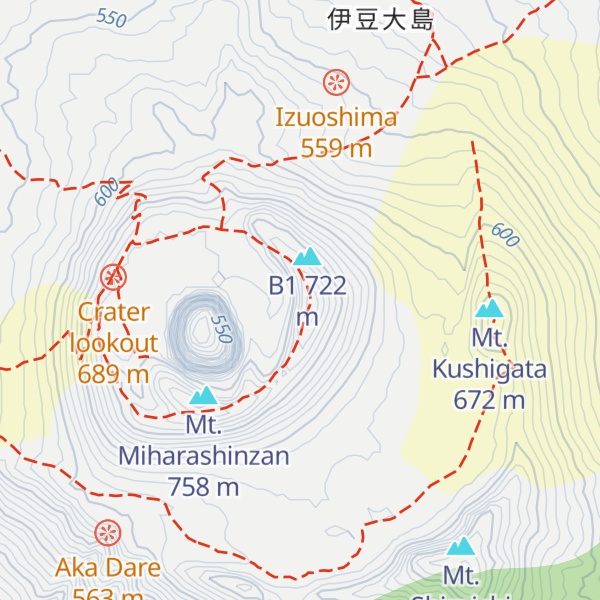 Map of Mt. Kengamine