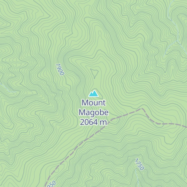 Map of Mount Magobe