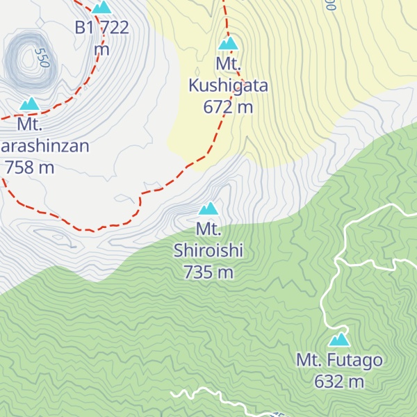 Map of Mt. Shiroishi