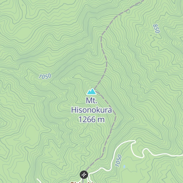 Map of Mt. Hisonokura