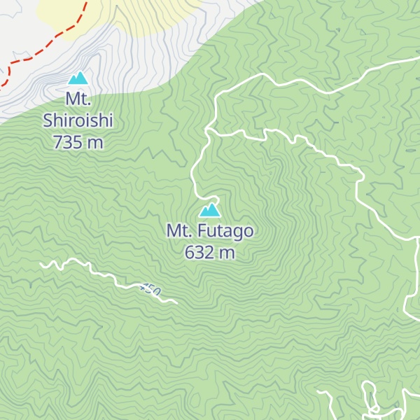 Map of Mt. Futago