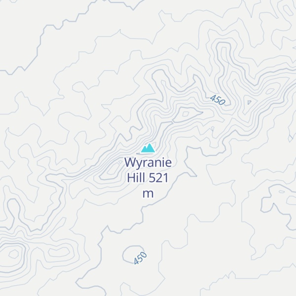 Map of Wyranie Hill