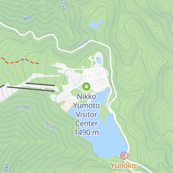 Map of Nikko Yumoto Visitor Center