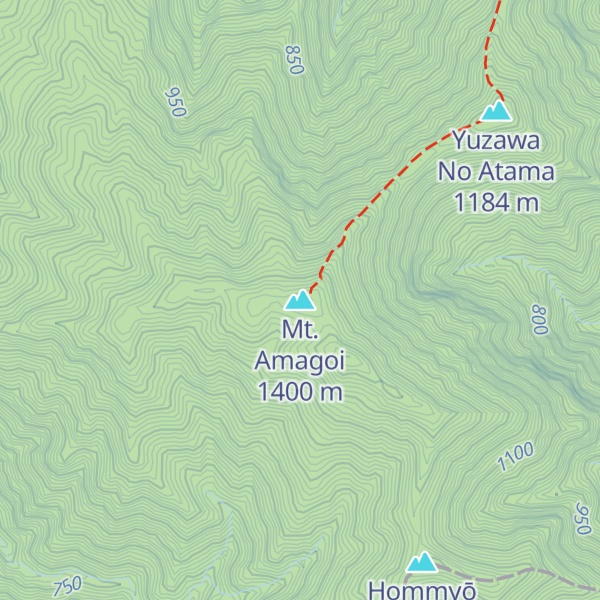 Map of Mt. Amagoi