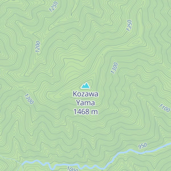 Map of Kozawa Yama