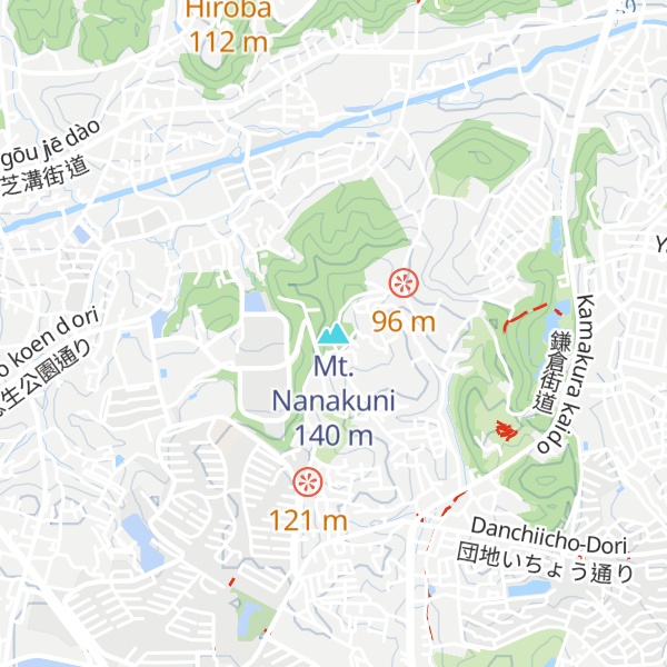 Map of Mt. Nanakuni