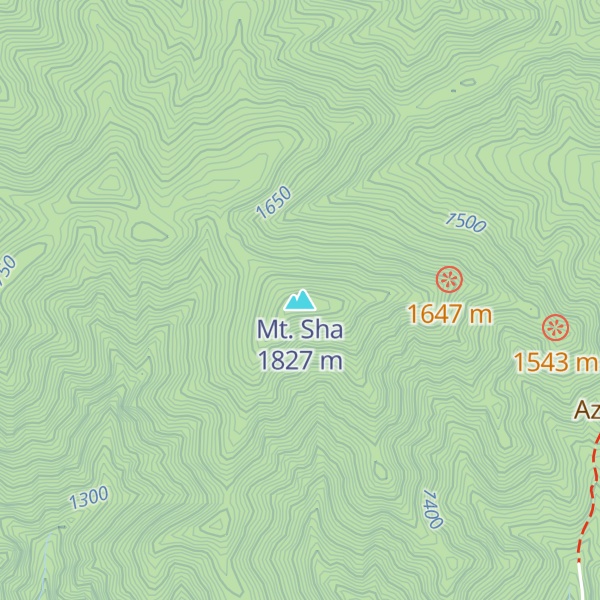 Map of Mt. Sha