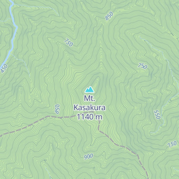 Map of Mt. Kasakura