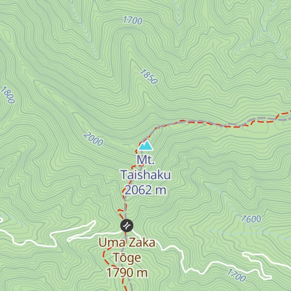 Map of Mt. Taishaku