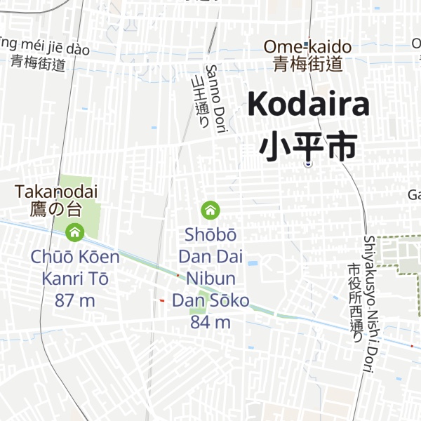 Map of Shōbō Dan Dai Nibun Dan Sōko
