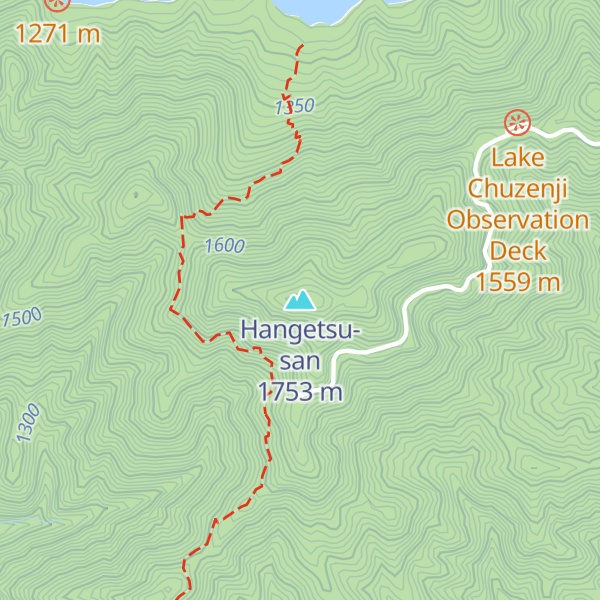 Map of Hangetsu-san