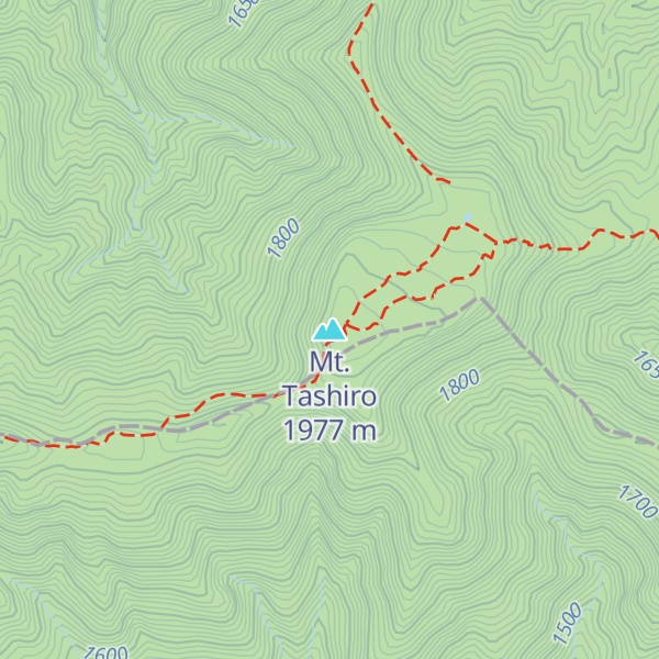 Map of Mt. Tashiro