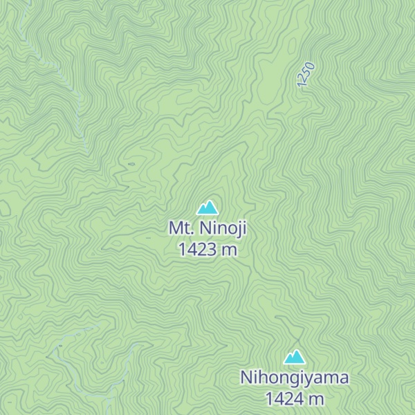 Map of Mt. Ninoji