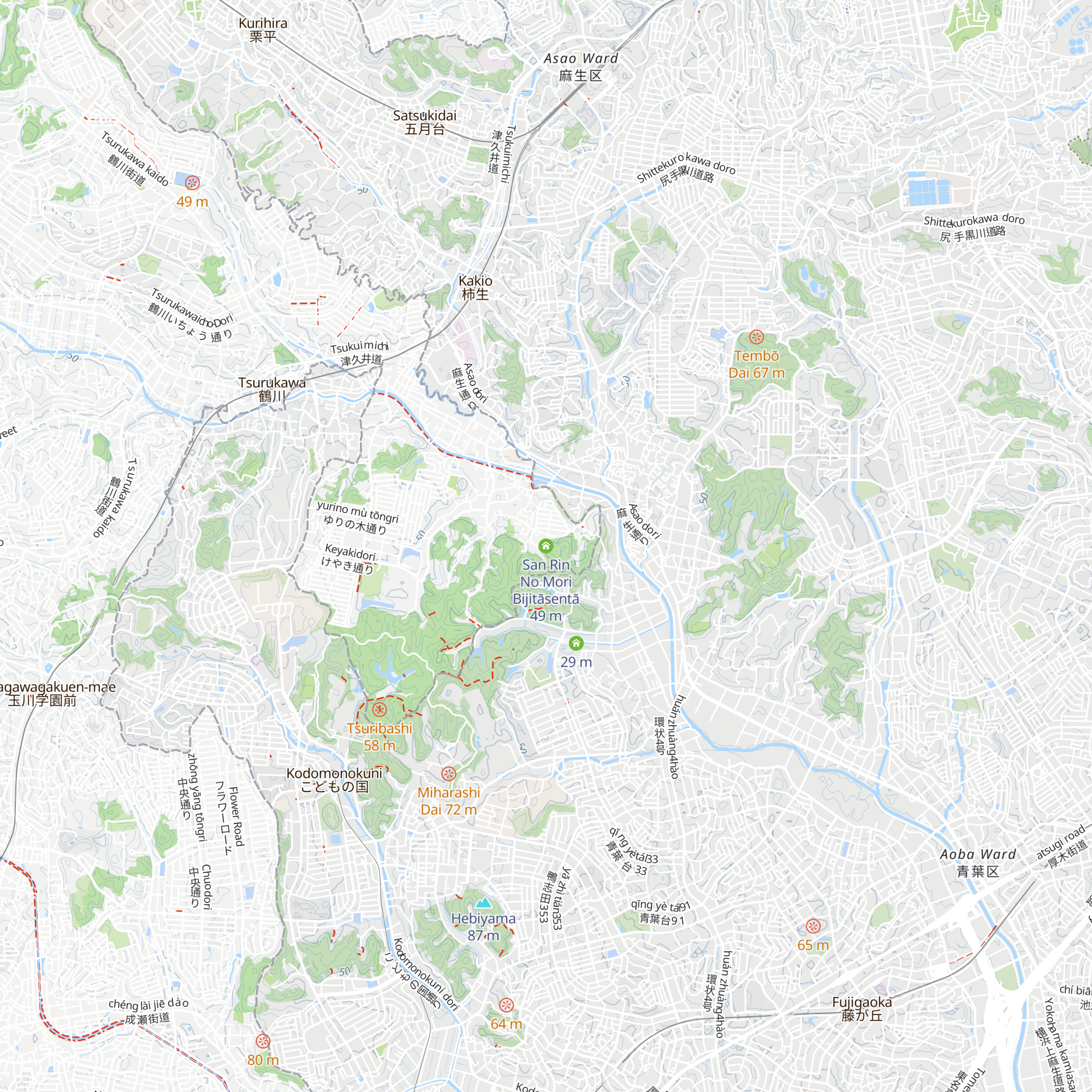San Rin No Mori Bijitāsentā map