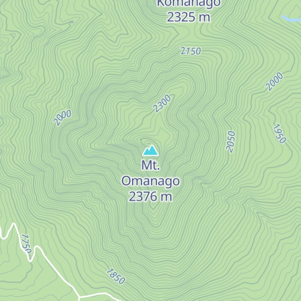 Map of Mt. Omanago