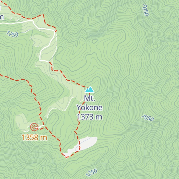 Map of Mt. Yokone