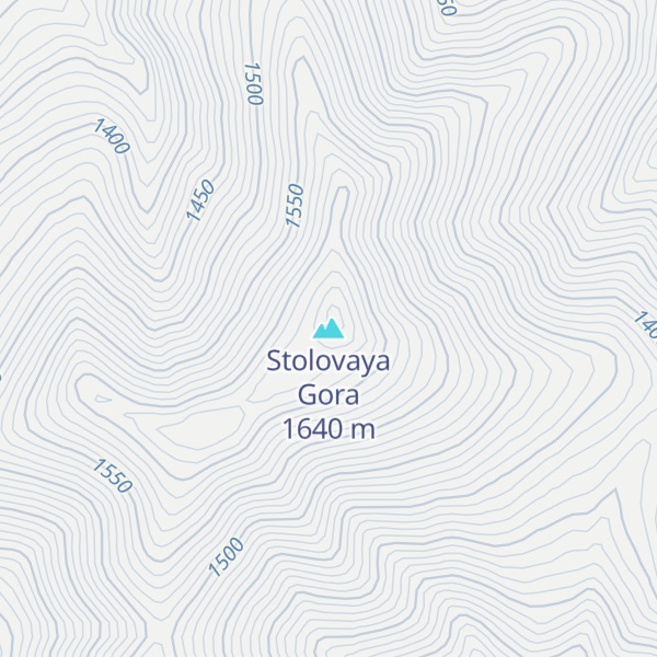 Map of Stolovaya Gora
