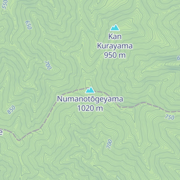Map of Numanotōgeyama