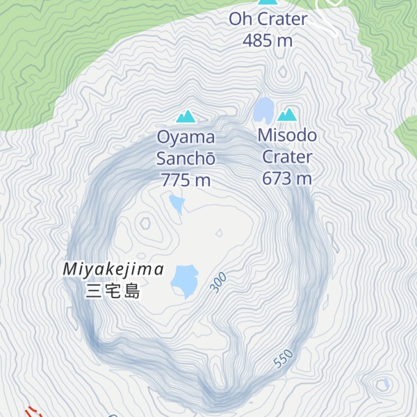 Map of Mt. Oyama
