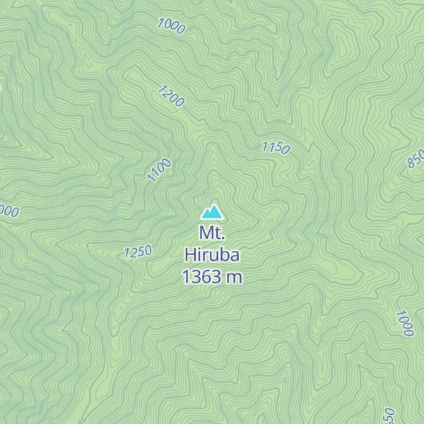 Map of Mt. Hiruba