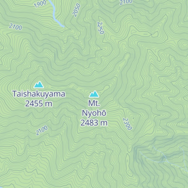 Map of Mt. Nyohō