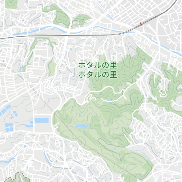 Map of Ikuta Ryokuchi Nishiguchi Sateraito