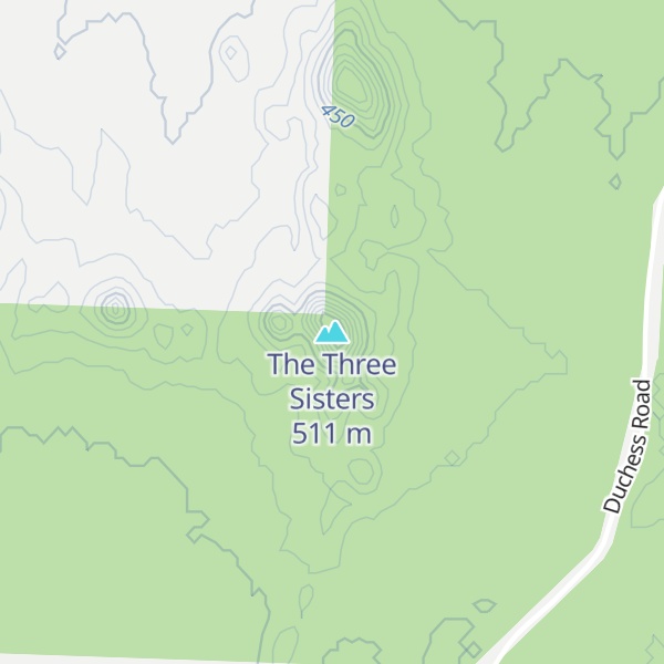 Map of The Three Sisters