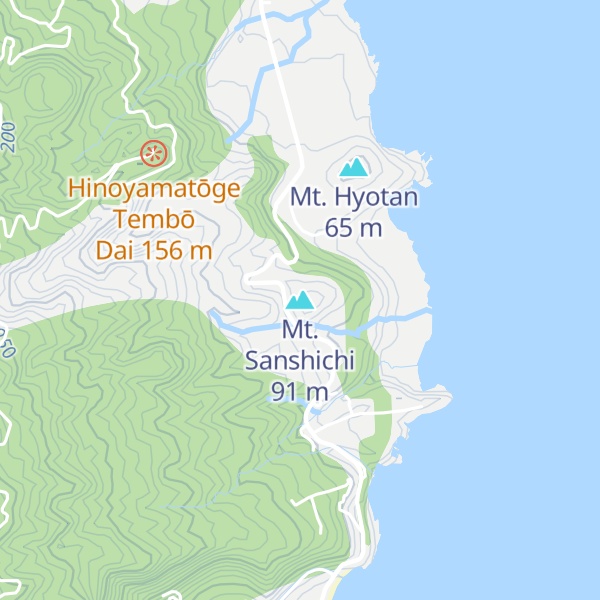 Map of Mt. Sanshichi