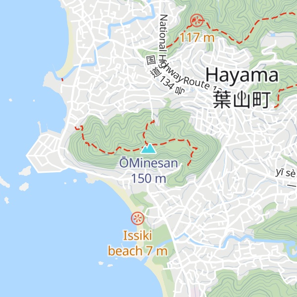 Map of ŌMinesan
