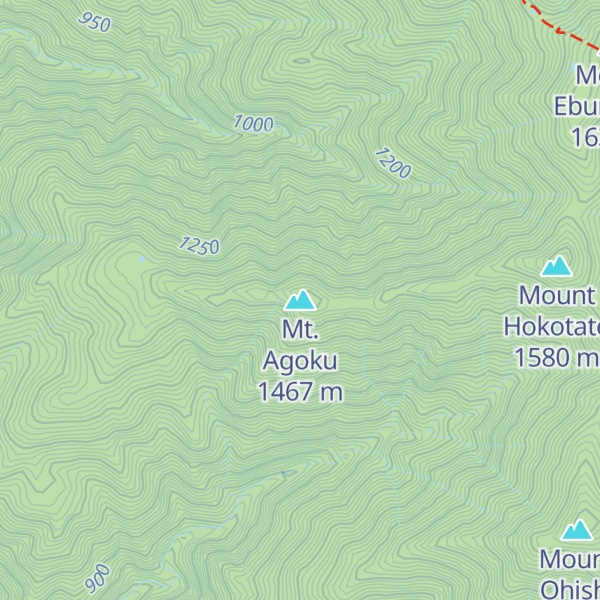 Map of Mt. Agoku