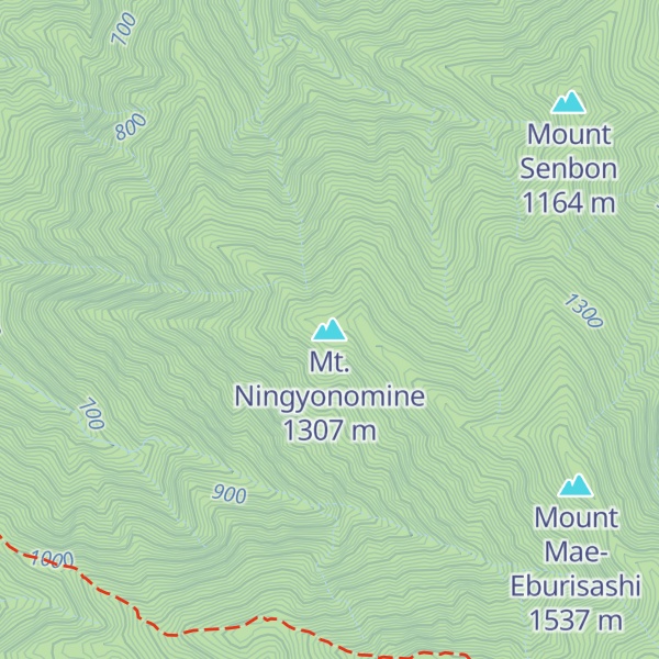 Map of Mt. Ningyonomine