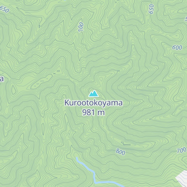 Map of Kurootokoyama