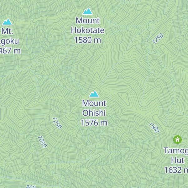 Map of Mount Ohishi