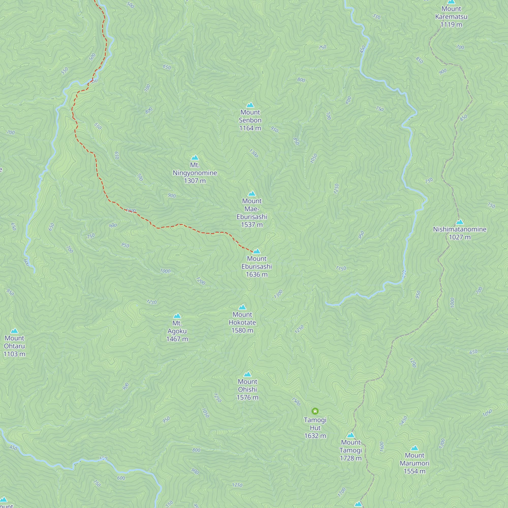 Eburisashi Hut map