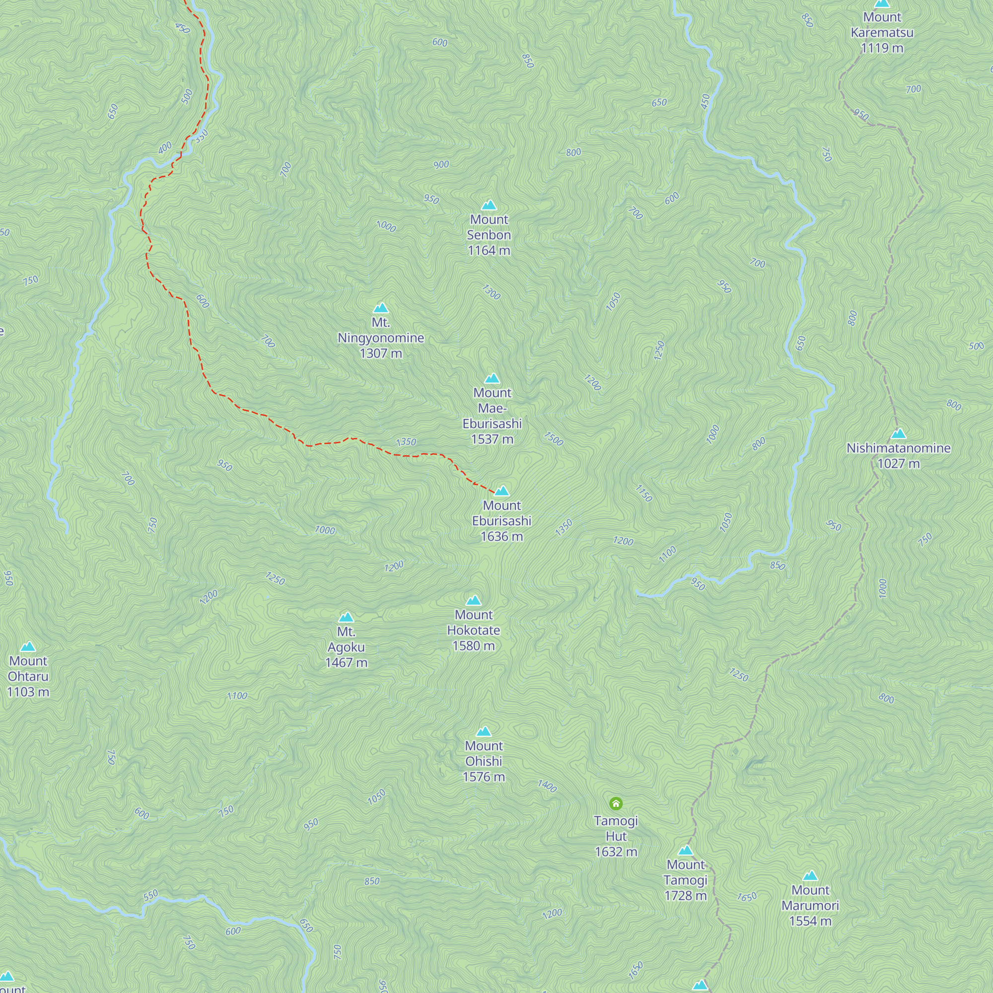 Eburisashi Hut map