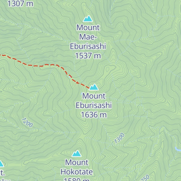Map of Eburisashi Hut