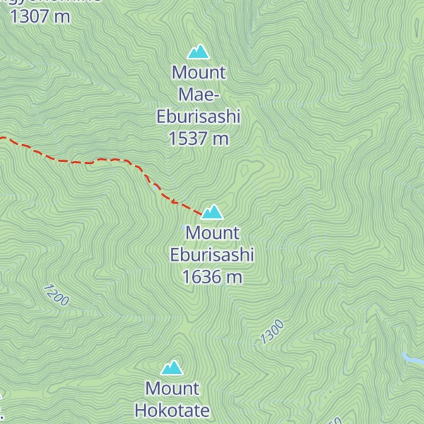 Map of Mount Eburisashi