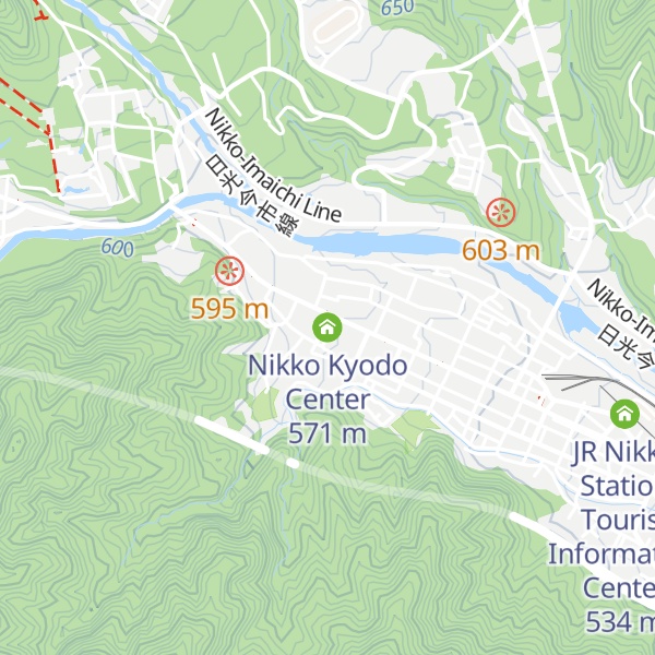 Map of Nikko Kyodo Center