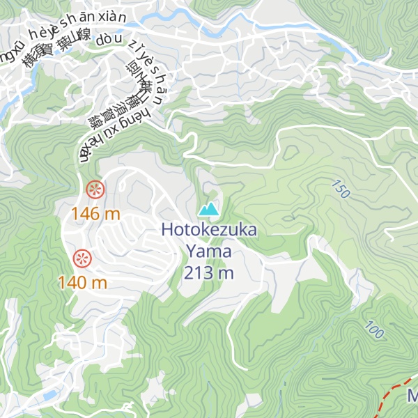 Map of Hotokezuka Yama