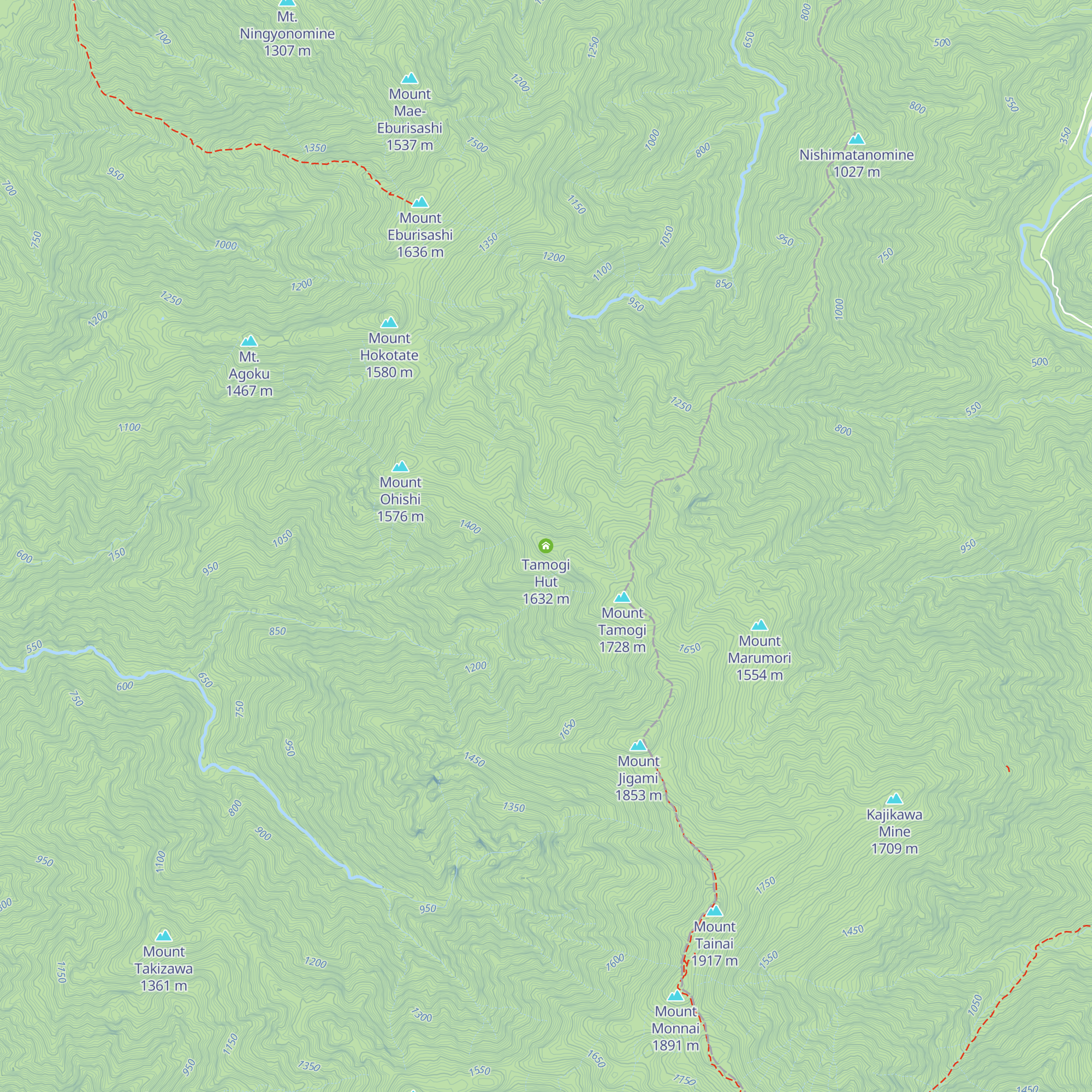 Tamogi Hut map