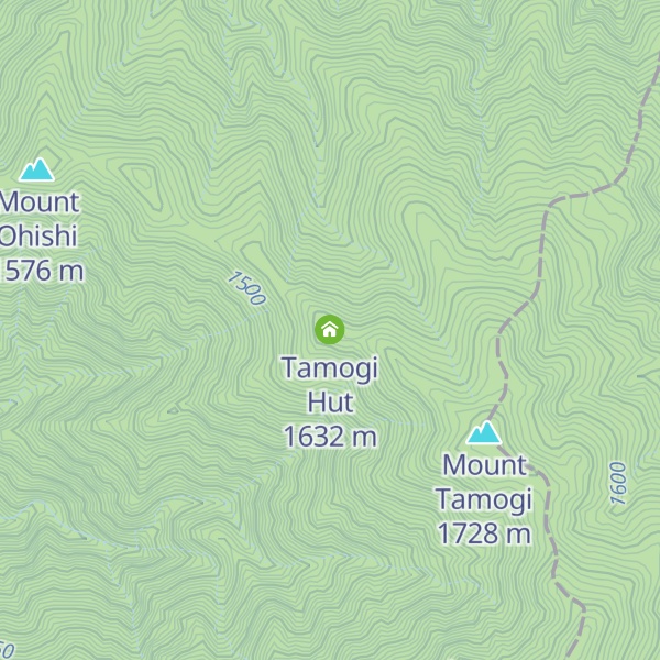 Map of Tamogi Hut