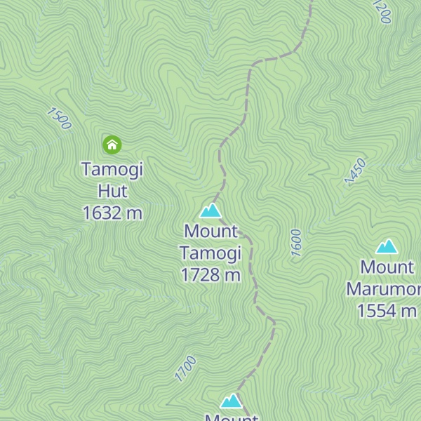 Map of Mount Tamogi