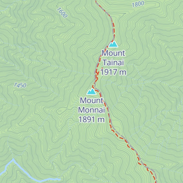 Map of Mount Monnai
