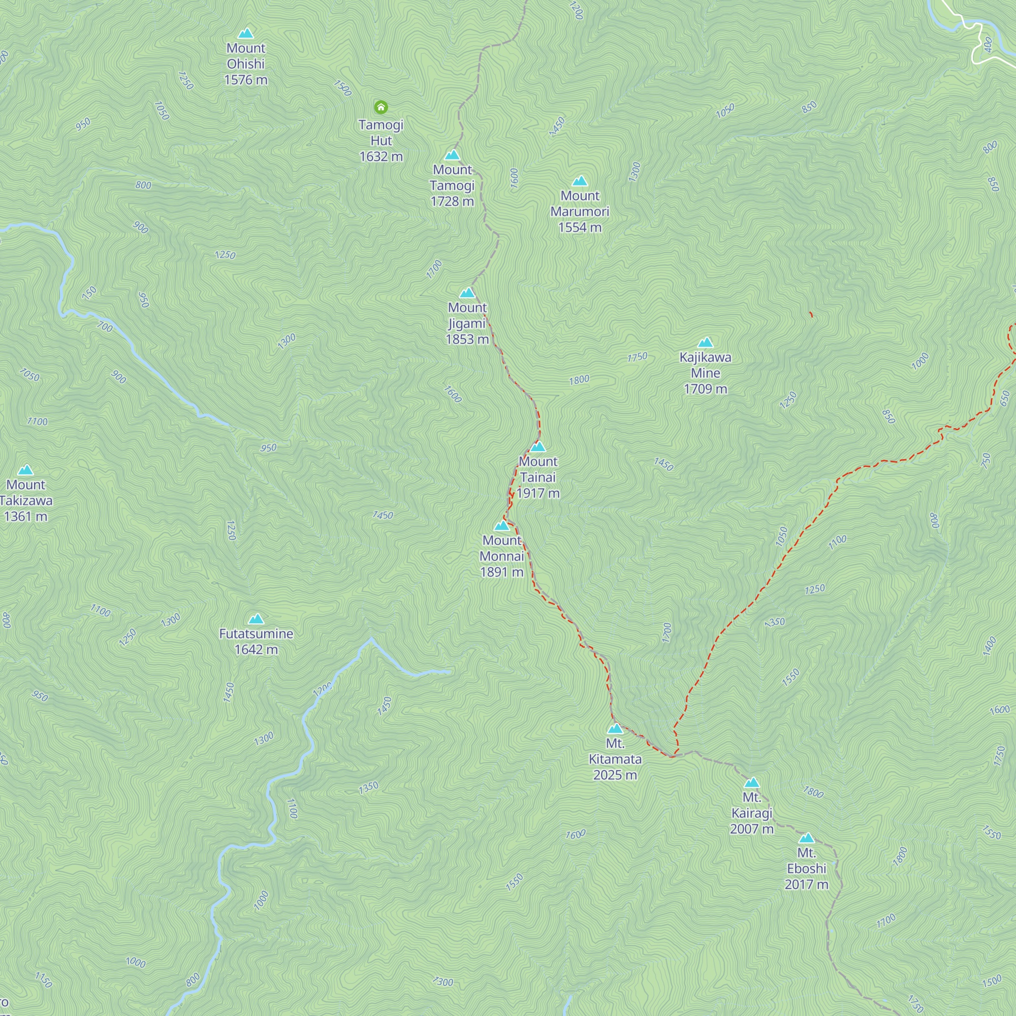 Monnai Hut map